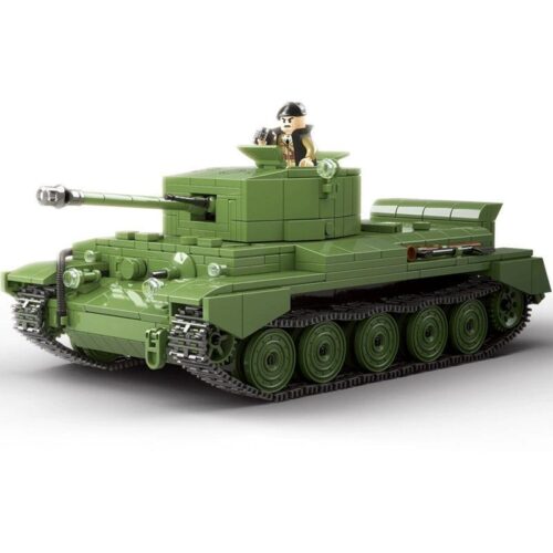 Bộ lắp ráp QuanGuan 100237 Xe Tăng Cromwell MK.VII (A27M) 883 mảnh ghép, mô hình xe tăng quân sự màu xanh lá, phù hợp bé trai 6 tuổi, giá tốt.