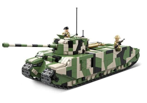 Bộ lắp ráp Xe tăng siêu nặng TOG II của Anh Quốc QUANGUAN 100241, đồ chơi mô hình quân sự cho bé trai 6 tuổi, giá tốt