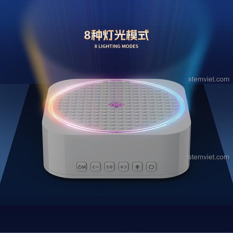 8 chế độ đèn của bộ lắp ghép Lâu Đài Pha Lê Âm Nhạc Bluetooth QUANGUAN 100270, tạo không gian kỳ diệu cho bé gái 14 tuổi