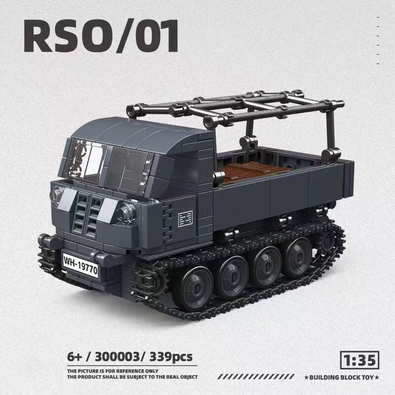 Bộ lắp ráp Xe kéo pháo RSO/01 QUANGUAN 300003 tỉ lệ 1:35 chân thực, đồ chơi mô hình quân sự cho bé trai 6 tuổi giá tốt.