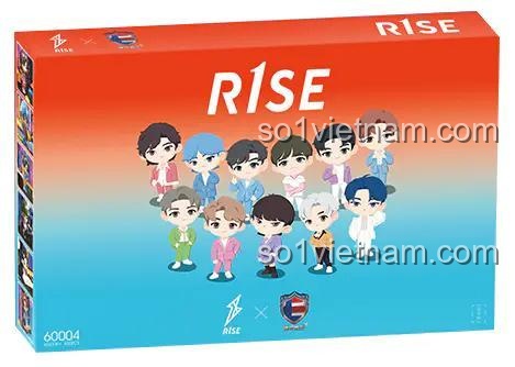 Hộp sản phẩm bộ lắp ghép Sân khấu Tốt nghiệp R1SE 60004, hình ảnh 11 nhân vật R1SE, kích thước hộp 40x30x15cm