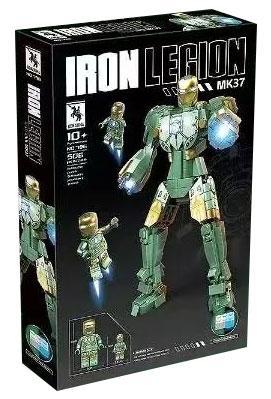 Hộp đồ chơi lắp ráp RENZAIMA 796 Người Sắt MK37 Hammerhead Armor, mô hình robot cho bé trai 10 tuổi.