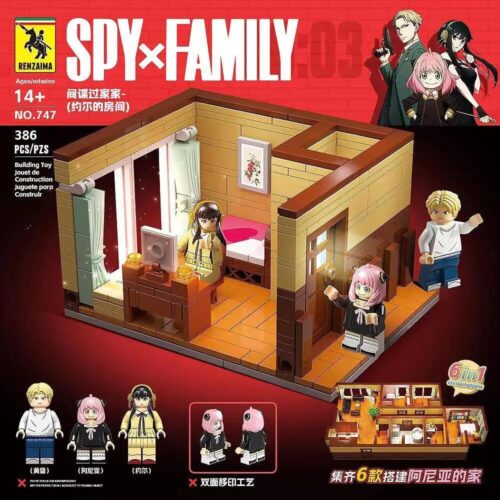 bộ lắp ghép Phòng của Yor đồ chơi lắp ráp RENZAIMA chủ đề SPY×FAMILY cho con gái 14 tuổi, giá tốt.