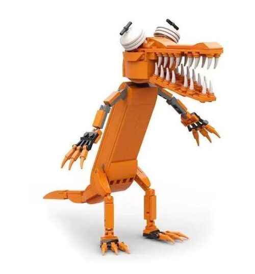 Mô hình Orange Friend RENZAIMA 758, quái vật màu cam vui nhộn, đồ chơi lắp ghép cho bé 6 tuổi