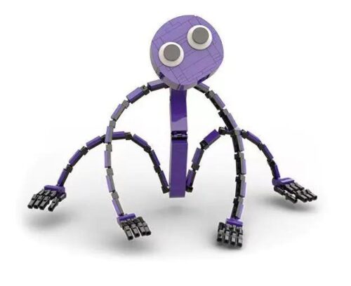 RENZAIMA 759 Mô hình Purple Friend, Nhân vật tím, đồ chơi lắp ghép, khớp nối linh hoạt, cho bé 6 tuổi