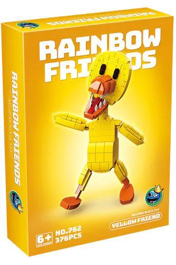 Hộp bộ lắp ghép Bạn Vàng Rainbow Friends RENZAIMA 762 giá tốt cho bé trai 6 tuổi, mô hình nhân vật game Yellow Friend Rainbow Friends chất lượng cao.