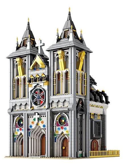 Bộ lắp ghép Reobrix 66027 mô hình Nhà Thờ Châu Âu Cổ Kính, kiến trúc Gothic uy nghi cho thanh niên 14 tuổi.