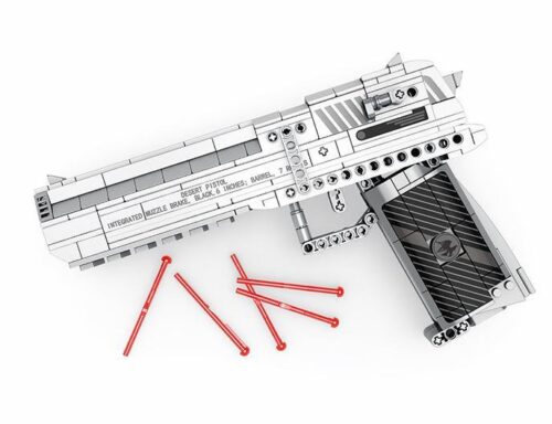 Bộ lắp ghép Súng Lục Sa Mạc Ưng Reobrix 77001, mô hình súng Desert Eagle chân thực, đồ chơi lắp ráp cho bé trai 6 tuổi, giá tốt.