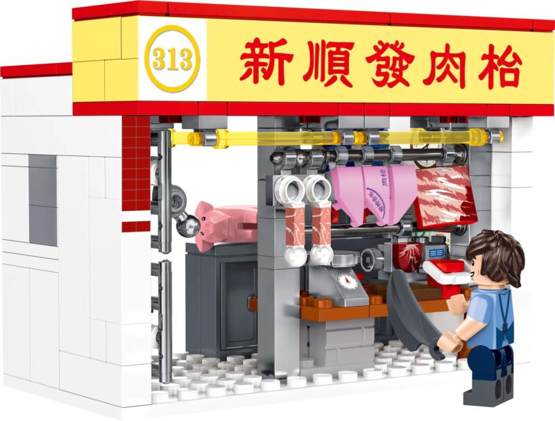 bộ lắp ghép Sạp thịt heo Royal Toys RT35, mô hình chi tiết cho bé gái 5 tuổi, giá rẻ