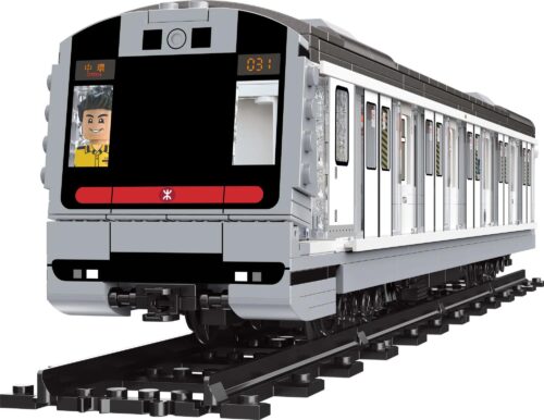 Ảnh cận cảnh bộ lắp ghép Tàu điện ngầm MTR Hồng Kông Royal Toys RT44. Mô hình chi tiết với người lái tàu bên trong, phù hợp cho bé trai từ 6 tuổi.