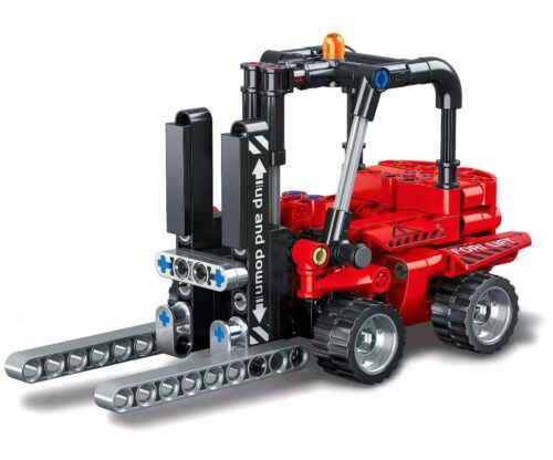 Mô hình xe nâng siêu tốc Ruizhi Feng 819 sau khi lắp ráp hoàn chỉnh, đồ chơi xếp hình cho con trai 6 tuổi giá rẻ.