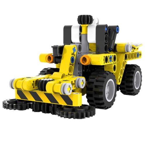 Hộp sản phẩm của đồ chơi xếp hình 833 Máy kéo mini, hiển thị mô hình, số chi tiết 219 và độ tuổi khuyến nghị 6+.