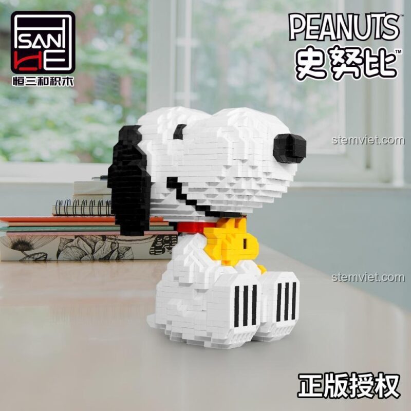 Mô hình Snoopy ngồi Peanuts SAN EI S051 Bộ lắp ráp 1605 mảnh