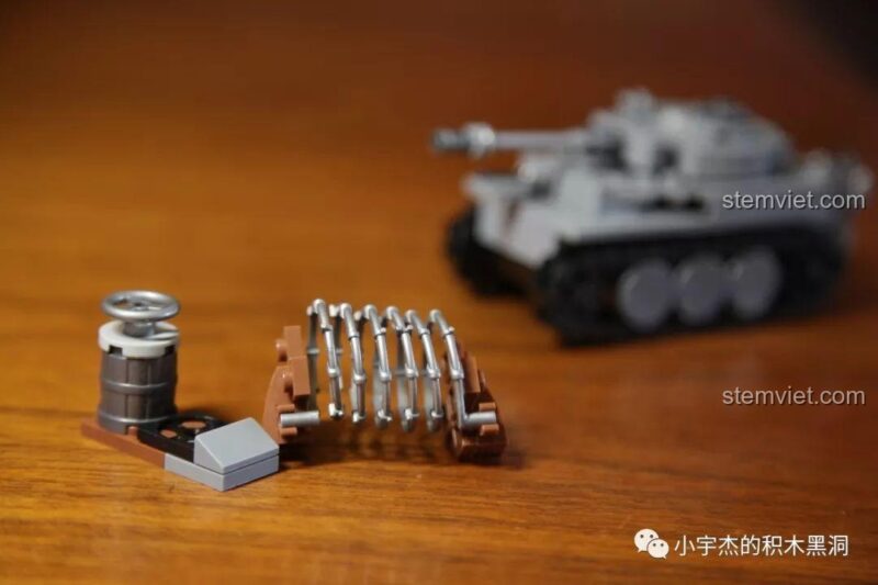 Minifigures lính Đức trong bộ lắp ghép Xe Tăng Quân Sự SEMBO 101214 Tiger I, đồ chơi mô hình Xe Tăng Đức, chất lượng tốt.
