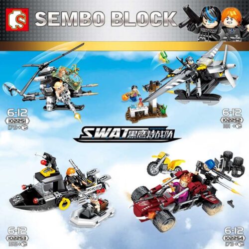 Thuyền Đặc Nhiệm SWAT SEMBO 102253 hướng dẫn lắp ghép SEMBO 253 Mô hình Thuyền SWAT