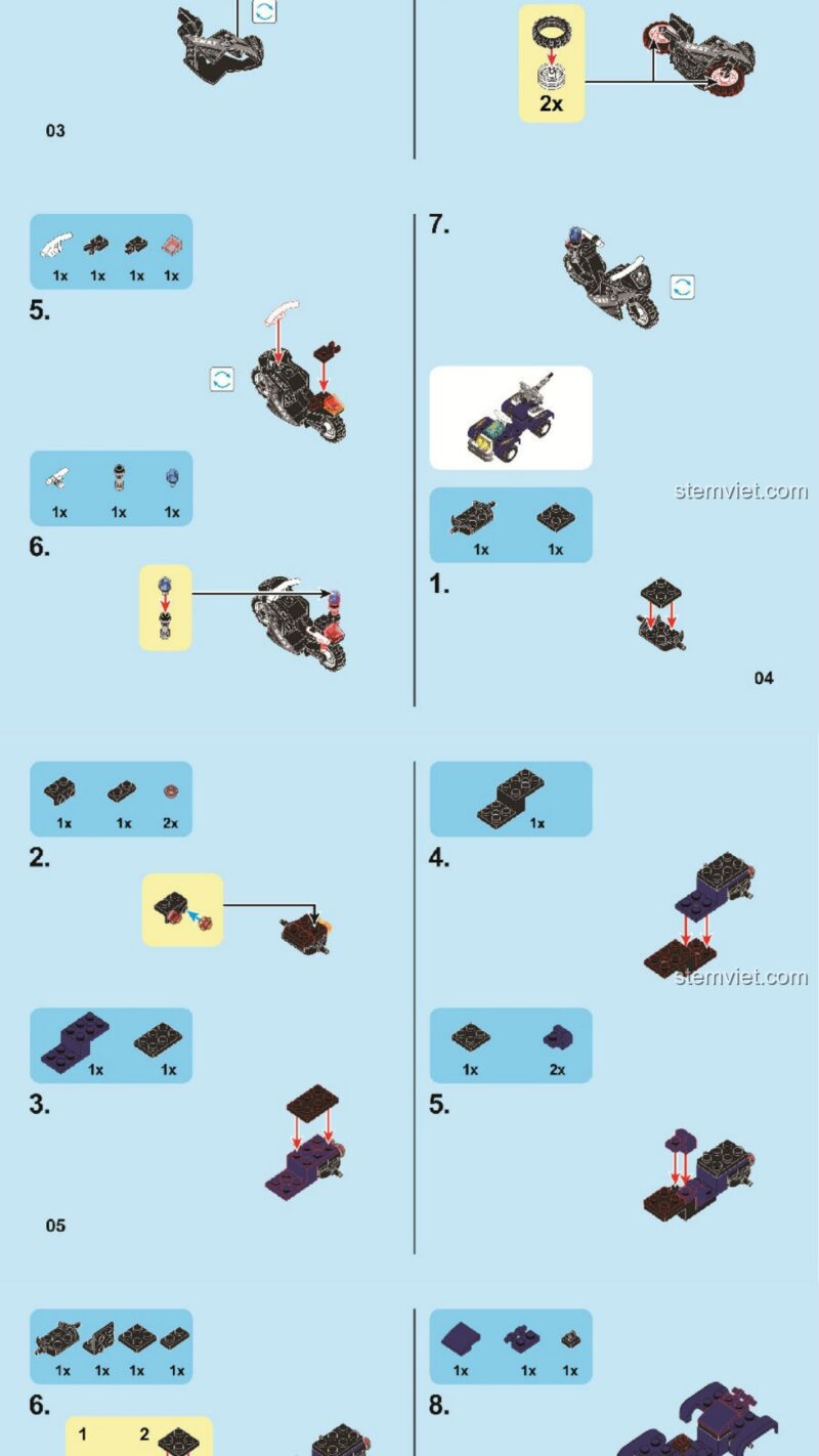Xe đặc nhiệm SWAT SEMBO 102438 hướng dẫn lắp ghép SEMBO 102438 Xe đặc nhiệm SWAT tải file hướng dẫn Xe đặc nhiệm SWAT SEMBO