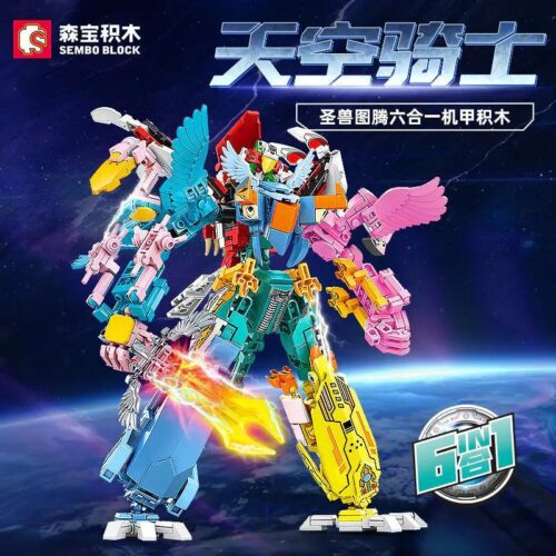 bộ lắp ghép Thánh Thú Totem Kỵ Sĩ Bầu Trời SEMBO 103327, đồ chơi mô hình Robot Kỵ Sĩ Bầu Trời, cho bé trai 6 tuổi, giá tốt