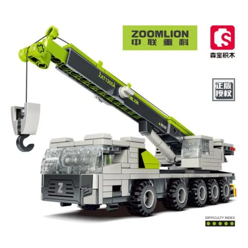 Bộ lắp ghép SEMBO 105201 Mô Hình Xe Cẩu Zoomlion ZAT1300A chi tiết chân thực, giúp bé trai 6 tuổi phát triển kỹ năng tư duy và sáng tạo với giá tốt.