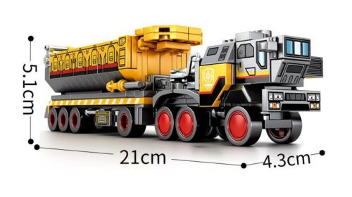Kích thước chi tiết của bộ lắp ráp Xe Tải Chở Quặng CN373 SEMBO 107002, món đồ chơi mô hình hấp dẫn cho con trai 6 tuổi.
