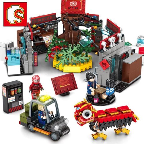 Bộ lắp ghép Thành phố ngầm The Wandering Earth SEMBO 107013, đồ chơi mô hình 8 trong 1 cho bé trai 6 tuổi, giá tốt, chi tiết sống động.