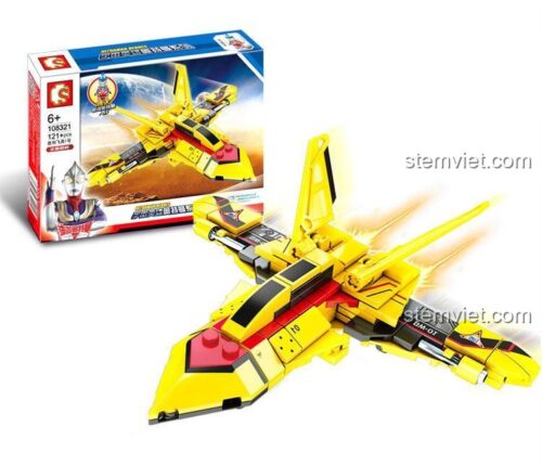 Mô hình máy bay Chiến thắng 1 SEMBO 108321 đồ chơi lắp ráp Ultraman Heroes