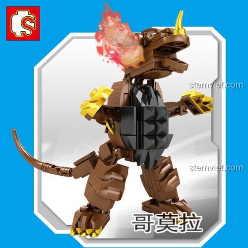 Hộp đồ chơi lắp ráp SEMBO 108325 Quái Vật Gomora, bộ lắp ghép quái vật Ultraman cho học sinh tiểu học, giá tiết kiệm.