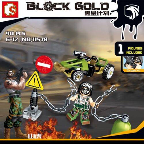 Bộ Lắp Ráp Quân Sự Black Gold Project 8 Cảnh Mini SEMBO 11573 - Sách SEMBO 11573 11580 Đồ chơi quân sự Black Gold