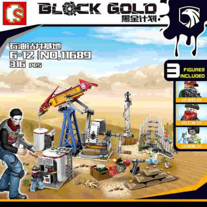 Sách Hướng Dẫn Lắp Ráp Căn Cứ Khoan Dầu Black Gold SEMBO 11689, Hướng dẫn lắp ghép SEMBO 11689 Căn Cứ Khoan Dầu Black Gold, Hướng dẫn lắp ráp SEMBO 11689 Căn cứ quân sự khai thác dầu, Hướng dẫn lắp ráp SEMBO 11689 Khu khai thác dầu mỏ