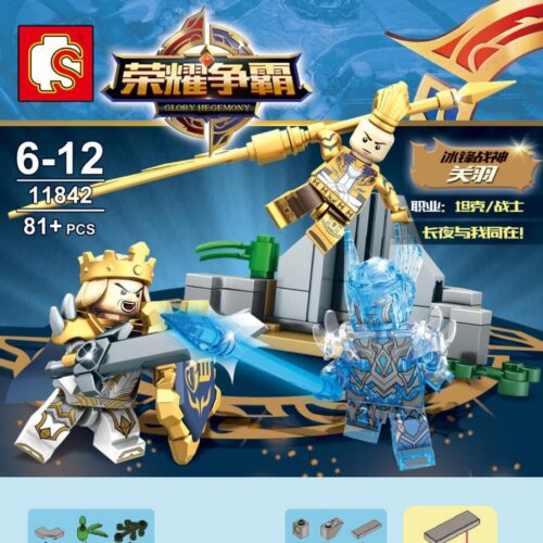Bộ Lắp Ráp Cảnh Đối Kháng Minifigure Glory Hegemony - Quan Vũ SEMBO 11842 hướng dẫn lắp ghép SEMBO 11842 Chiến trường minifigure