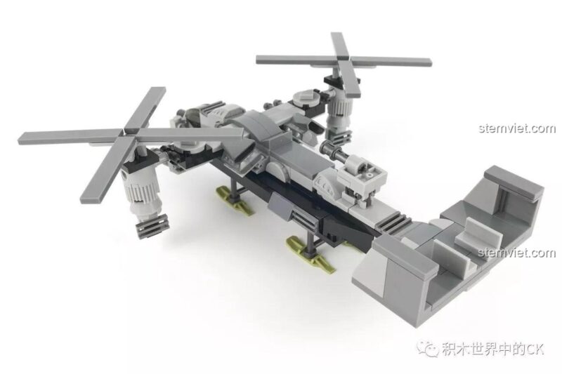 Mô hình Trực Thăng Cánh Quạt Chết Chóc SEMBO 12171 với các cánh quạt có thể điều chỉnh, đồ chơi quân sự