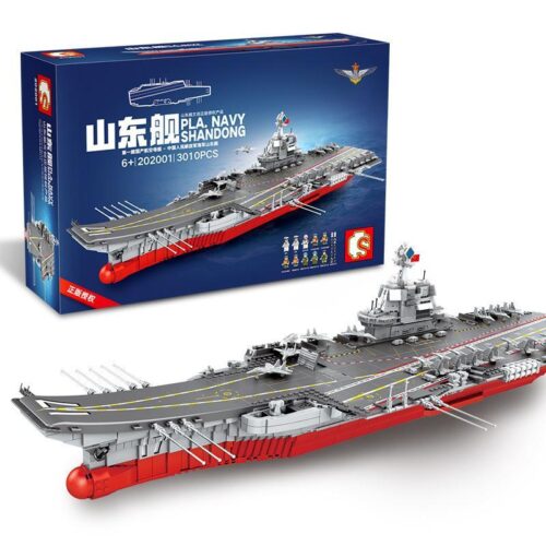Bộ lắp ráp Tàu Sân Bay Sơn Đông SEMBO 202001, hộp chính diện, đồ chơi mô hình cho bé trai 6 tuổi, giá tốt