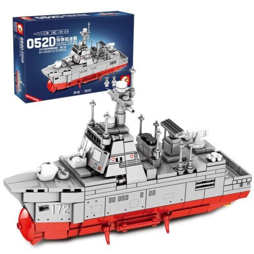 Bộ đồ chơi lắp ghép SEMBO 202072 Tàu khu trục tên lửa Type 052D Hạ Môn, mô hình chiến hạm chi tiết cao cấp cho bé trai 6 tuổi, giá tốt.