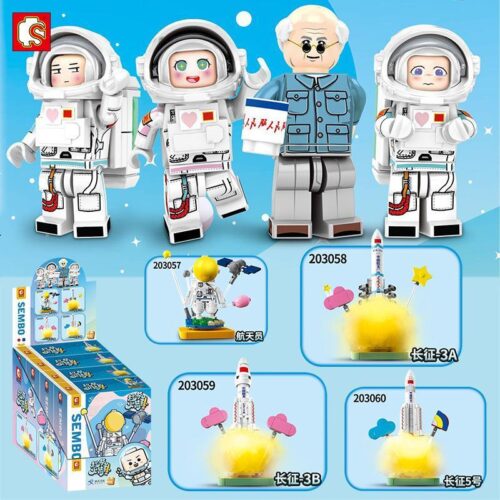 Bộ lắp ghép Mô hình Tên lửa Trường Chinh-3A Sembo 203058, đồ chơi mô hình vũ trụ cho bé trai 6 tuổi, giá tốt, hiển thị toàn bộ series và hộp sản phẩm.
