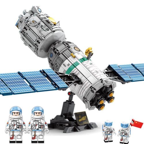 SEMBO 203302 Khám phá vũ trụ: Phi thuyền làm nhiệm vụ ngoài không gian - Bộ đồ chơi lắp ghép phi thuyền không gian