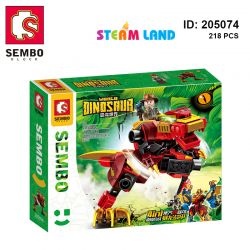 Hộp đồ chơi lắp ráp SEMBO 205074 Robot Khủng Long Cơ Giáp T-Rex cho bé trai 6 tuổi.