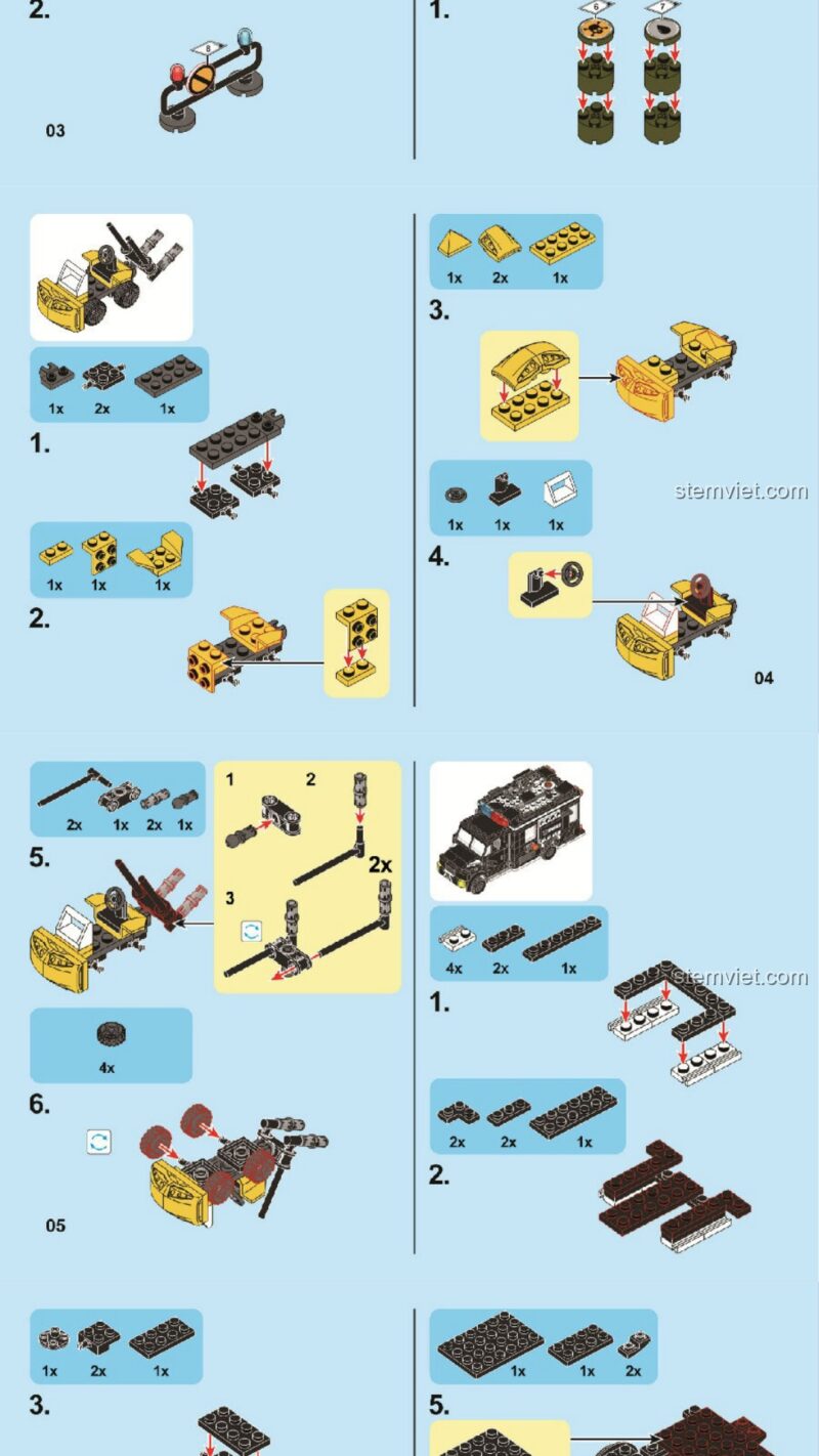 Xe Đặc Nhiệm Black Hawk SEMBO 2348 sách lắp ghép SEMBO 2348 Xe Chuyên Dụng SWAT