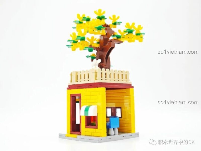 Mô hình SEMBO 301093 Oriental Leaf Trà Quế Hoa Ô Long nhìn từ phía trước với ngựa