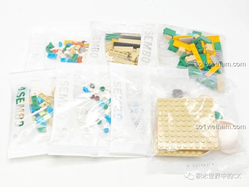 Chi tiết bên trong mô hình SEMBO 301093 Oriental Leaf Trà Quế Hoa Ô Long