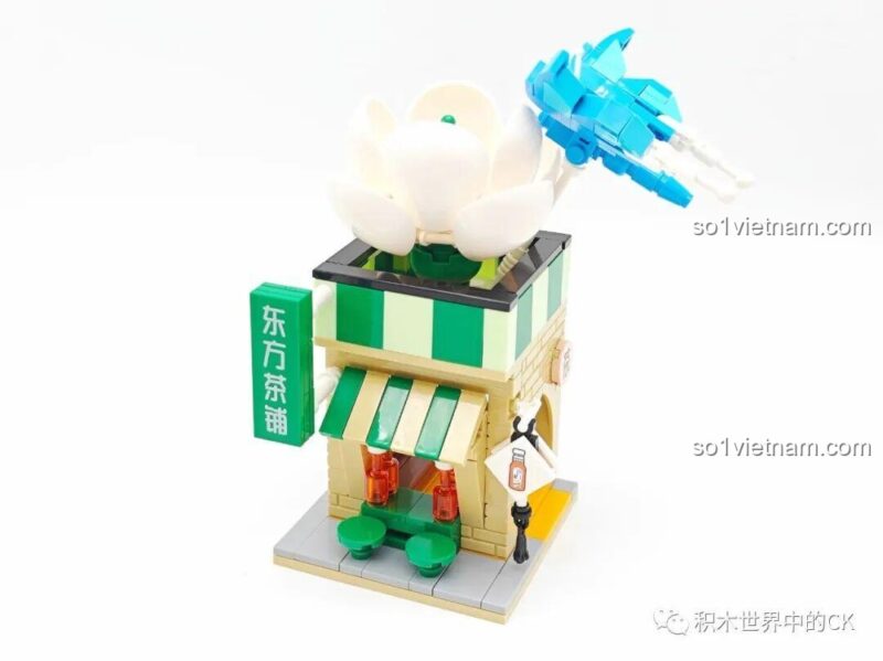 Mô hình SEMBO 301093 Oriental Leaf Trà Quế Hoa Ô Long với chuột