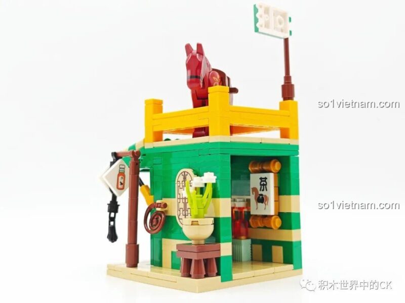 SEMBO 301094 Mô hình tiệm trà hoa nhài - cảnh bên