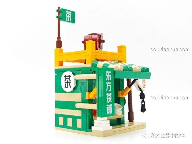 SEMBO 301094 Mô hình tiệm trà hoa nhài - cảnh sau