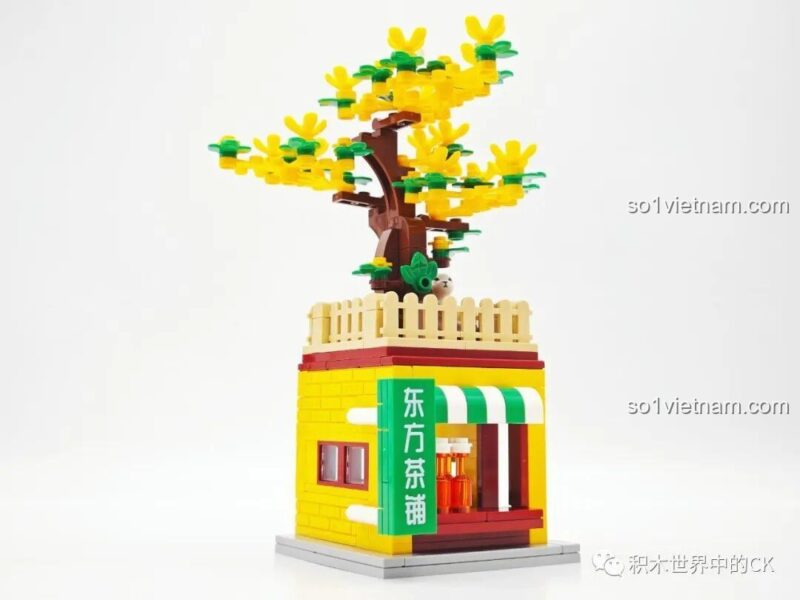 SEMBO 301094 Mô hình tiệm trà hoa nhài - chi tiết đồ uống