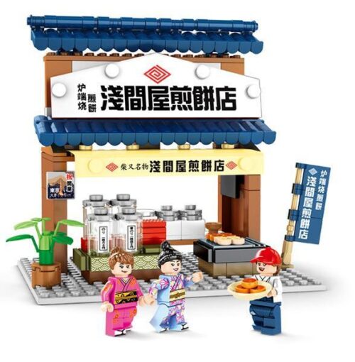 Bộ đồ chơi SEMBO 601074 Cửa hàng bánh xèo Nhật Bản, mô hình kiến trúc tinh xảo cho bé trai và bé gái 6 tuổi, giá tốt.
