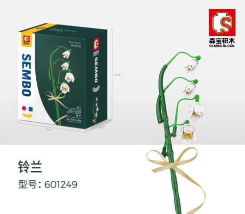 Bộ lắp ghép Hoa Linh Lan SEMBO 601249, đồ chơi mô hình hoa linh lan tinh khôi, quà tặng ý nghĩa cho bé gái 6 tuổi, giá tốt