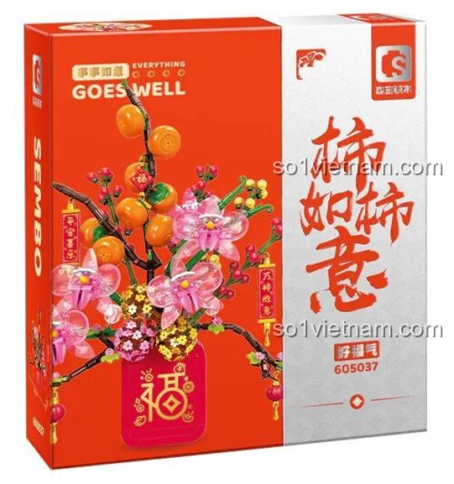 Hộp sản phẩm SEMBO 605037 Cây Quất Tài Lộc Tết 908 chi tiết