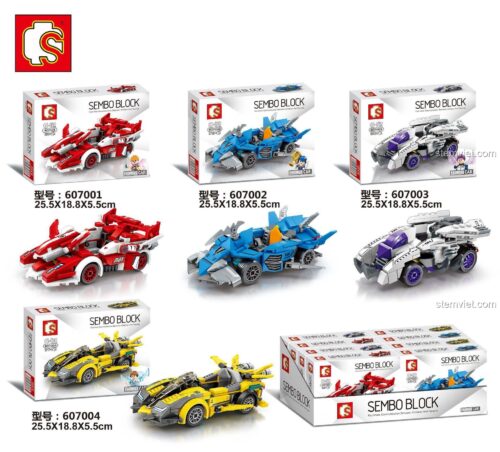 SEMBO 607002 Xe đua tương lai màu xanh - Hộp sản phẩm