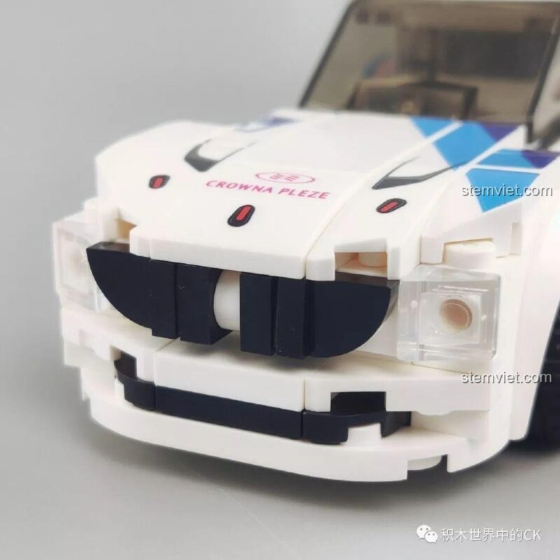 Minifigure người lái và bộ bánh xe của mô hình SEMBO 607051, đồ chơi mô hình xe đua BMW Z4