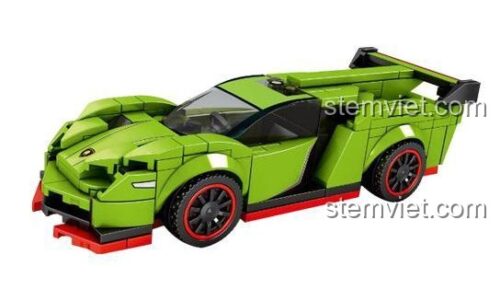 Đồ chơi mô hình Siêu xe Lamborghini Veneno SEMBO 607095, xe đua Lamborghini Veneno 7095 màu xanh lá, thiết kế đỉnh cao cho bé trai.
