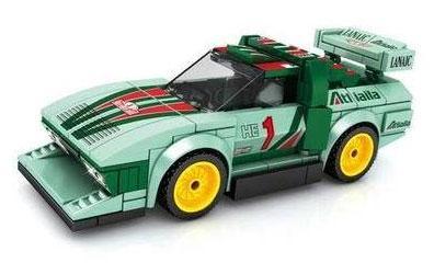 Mô hình xe đua Lancia Stratos HF SEMBO 607100 191 mảnh, bộ đồ chơi lắp ghép xe đua Lancia Stratos HF cho bé trai 6 tuổi, chất lượng cao.