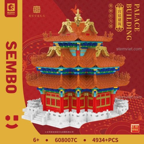 SEMBO 608007C Cung điện Lắp ráp 4934 mảnh